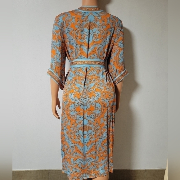 Alice +Olivia Forever Yours Sienna Domino maxi kimono size xs/s - Picture 13 of 14